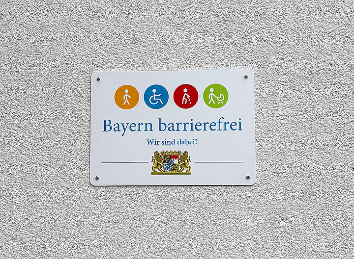 Signet „Bayern barrierefrei – Wir sind dabei!“ Bayern barrierefrei – Wir sind dabei!